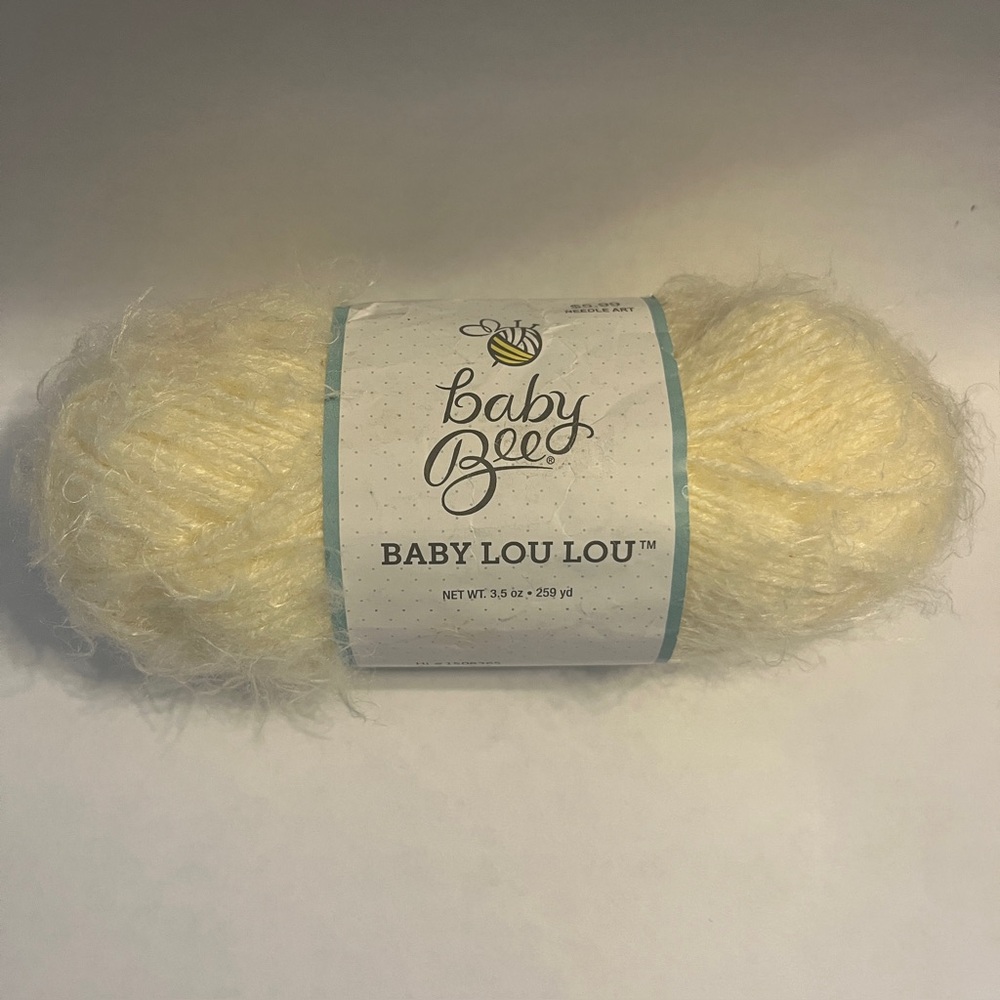 New Baby Bee Baby Lou Lou Yarn | Ivory | 259 Yards | DyeLot 617768 Discontinued